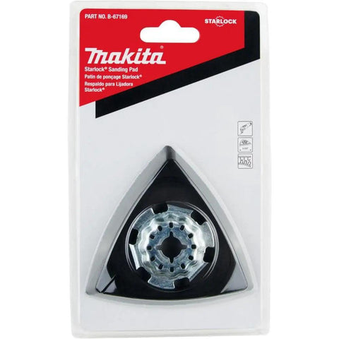 Starlock Sanding Pad B-67169 6-Hole Dust Extraction For Multi-Tools in packaging with Makita branding