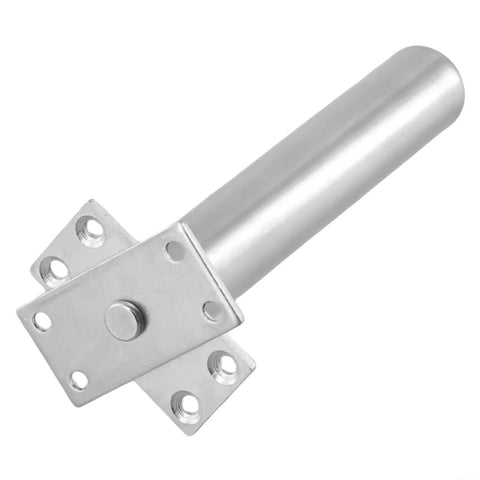 Concealed Door Closer With Tubular Chain Spring, Auto Soft Close For Doors Up To 50 Kg, Silver Tone Finish, Invisible Mounting