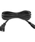 2 Prong Polarized AC Power Cord for D E M Series HDTV and Sound Bar Replacement Cable One Piece Molded Plug Easy to Insert and Remove Beefy 120V TV Power Cable for Flat Screen TVs and Audio Systems No Fuss Setup black 6 ft cord with molded plug