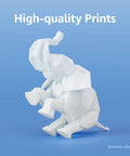 3D printed elephant model showcasing PLA Silk Plus 1.75mm 1kg Filament Spool For 3D Printing Smooth Finish Low Warp Easy To Print.