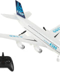 Totally Ready To Fly RC Airplane For Kids And Beginners With 2 Channel Control 6 Axis Gyro Stabilization and remote control.