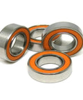Set of four S688 ceramic ball bearings with orange seals, 8x16x5 mm