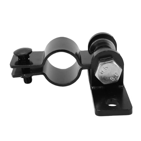 Heavy Duty Carbon Steel Chain Fence Hinges Fit 1 5 8 Inch Posts With Bolt Lock Wall Mount Hardware close-up of mounting bracket
