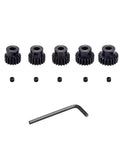 32P 5mm Pinion Gear Set For RC Buggy And Monster Truck Hardened Metal Construction With 17T 18T 19T 20T 21T Teeth