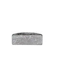 Front view of silver Woodruff Key 714-0135 Replacement Fits Snow Thrower And Lawn Equipment Models Like 1028 1333 E 1333 SE