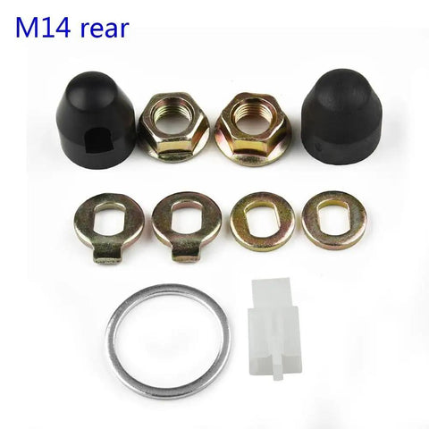 E Bike Hub Motor Nut Kit M12 M14 For Electric Bicycles Axle Lock Nuts And Screws Washer Shaft Caps Safety Washers Set