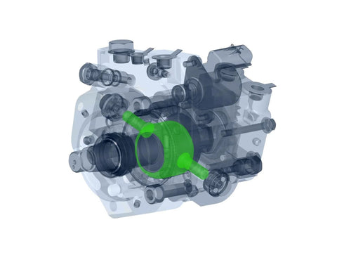 CP4 To DCR Pump Conversion Kit For 2011 And Up Ford 6.7 Powerstroke Diesel Plug And Play Replacement with OE Fit internal view