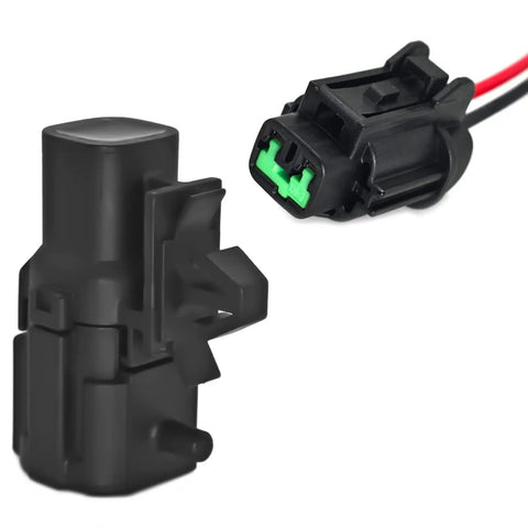 Nissan Ambient Air Temperature Sensor With Pigtail Harness Direct OEM Replacement For 350Z Altima GTR Infiniti QX50 And More Fits 2003 Through 2022 Nissan Models 27722-3VA0A Compatible, black plastic sensor with wired connector
