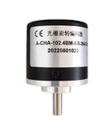 Front view of Incremental Rotary Encoder A CHA 102.4BM G05L Optoelectronic Encoder for Precision Motion Sensing, 40BM Series.