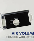 Air volume control switch on Heavy Duty Mobile Spot Cooler With Twin Duct For Indoor And Outdoor Use 10236 BTU Pro Grade R32 Refrigerant ETL Certified 110V Portable Cooling Solution