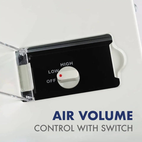 Air volume control switch on Heavy Duty Mobile Spot Cooler With Twin Duct For Indoor And Outdoor Use 10236 BTU Pro Grade R32 Refrigerant ETL Certified 110V Portable Cooling Solution
