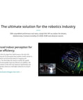 Mid-360 LiDAR Sensor With 10 Cm Minimum Detection Range For Self-Driving Robots product demo with visuals and text
