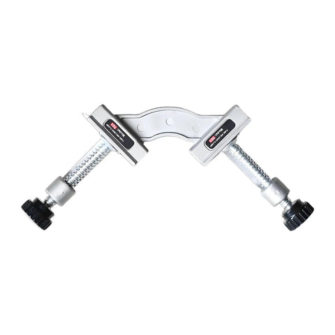 Heavy Duty Tube Clamp For Woodworking Precision Angle Positioning Jig with stainless steel frame and adjustable grips.