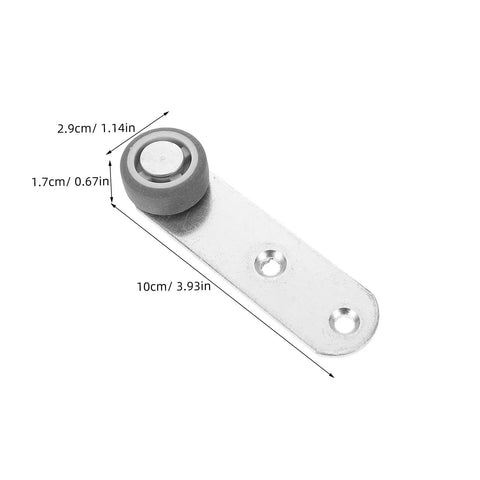 Buttery Smooth 4 Pack Sliding Door Pulley Wheels With Silent Rubber Bottom Rollers And Rock Solid Construction For Easy Side Mount Closet Barn Door Track Hardware Replacement, metal roller with rubber wheel.