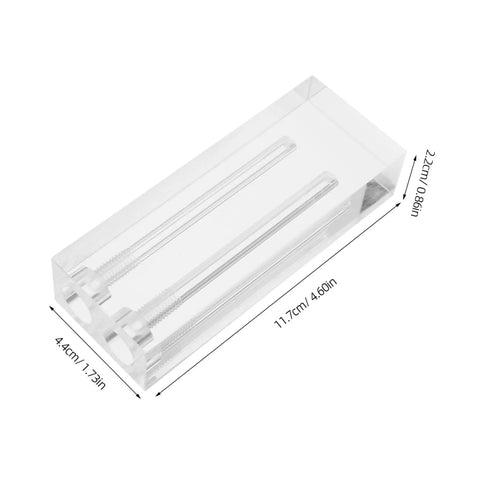 Oil Quality Tester Tool For Engine And Transmission Fluids transparent plastic stand, 11.7cm long, 4.4cm wide