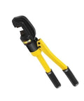 8 Ton Hydraulic Rebar Cutter Pliers For Large Steel Bolt Cutting with black cutting head and yellow handles, designed for heavy-duty use.