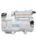 DC Electric AC Compressor EV Bus HVAC Unit Straight Swap Bolt On Scroll Pump for transit van and truck, compact design.