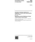 ISO 10303-204:2002 Mechanical Design Standard cover, technical manual for product data exchange integration.