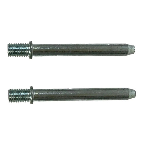Two metal pins from Furniture Connector Pin Style Replacement Set, Easy To Install, 2 Pack, Six Pins Total For Cabinets And Drawers