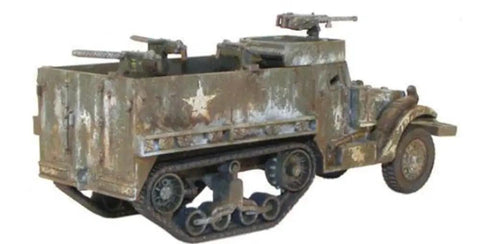 US Army M3A1 Half Track Scale Model Kit For Bolt Action War Gaming One To Fifty Six Scale 28mm, detailed WWII miniature