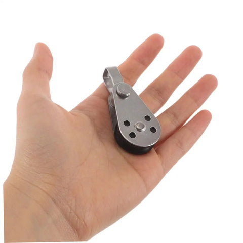 Stainless Steel Pulley Block Set With Marine Bearings And Roller Wheel Swivel Hardware For Kayak And Sailboat Heavy Duty Rope Sailing Accessories