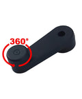 Window Crank Handle 775-5201 Replacement For Freightliner Trucks Black 1 Pack shown from top angle