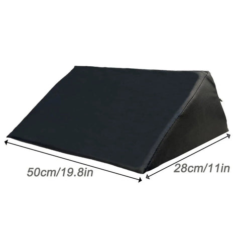 Ergonomic Black Curl Pad For Home Gym Space Saving Bicep Support with dimensions 50x28cm