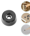 30 Piece Rubber Feet For Cutting Boards And Chairs No Slip Screw On Bumpers With Stainless Steel Durable Rubber Pads, close-up view.
