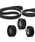 Engine Timing Belt Tensioner Pulley Replacement Kit For BMW E46 E39 E38 X5 E53 Z3 And E36 Models Fits Part Numbers 11281437475 And 11281706545 With Premium Quality Gaskets And Hardware Included For A Smooth Drive, black pulleys and belts