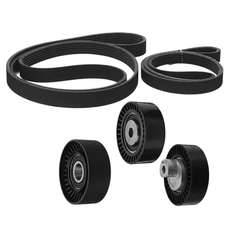 Gangster Tough Engine Timing Belt Tensioner Pulley Kit For BMW E46 E39 E38 X5 Z3 Fits Part 11281437475 And 11281706545 Keep Your Rides Running Smooth And Reliable Without The Breakdown Stress Today! black belt and pulley kit