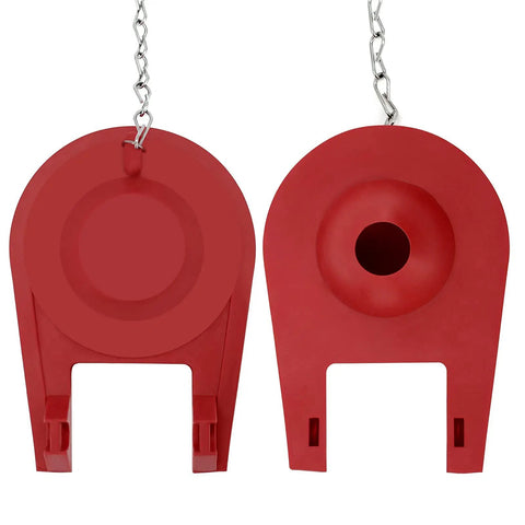 High Performance Universal Toilet Flapper For 2 Inch Flush Valves With Stainless Chain Durable Rubber Seal Fits Most 2 Inch Toilets Long Lasting No Tools Needed Easy Install Red 2 Pack Designed For High Efficiency
