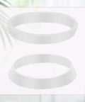 10 Pack Silicone Seal Rings For Drain Pipes And Sinks No Brainer Rubber Gasket Washers For One And A Half Inch Waste Lines Cone Seal Ring For Leak Proof Kitchen Bathroom Outdoor Plumbing White Set, white silicone cone gaskets