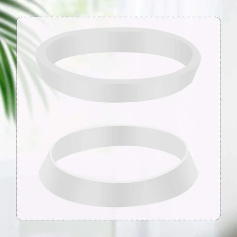 10 Pack Silicone Seal Rings For Drain Pipes And Sinks No Brainer Rubber Gasket Washers For One And A Half Inch Waste Lines Cone Seal Ring For Leak Proof Kitchen Bathroom Outdoor Plumbing White Set, white silicone cone gaskets
