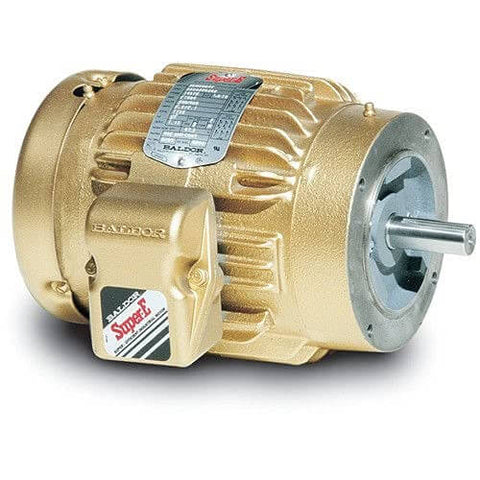 VEM3554T Single Unit 1.5 HP 3-Phase Electric Motor 1,760 RPM 60 Hz TEFC 145TC Frame close-up view