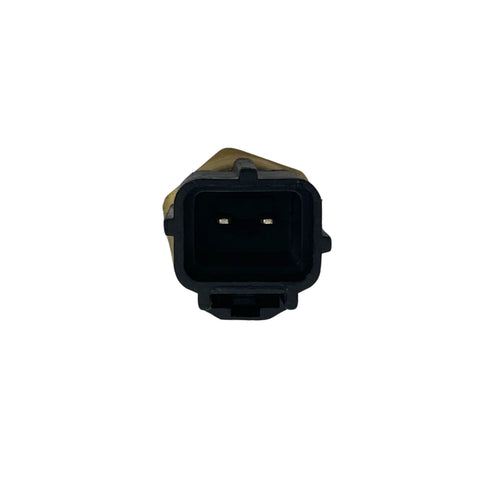 Engine coolant temperature sensor connector, black inner 2-pin, front view