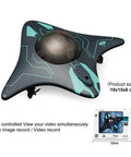 Smart App Controlled Underwater Drone With HD Camera And Dual LED Lights, shown with dimensions 19x15x6 cm.