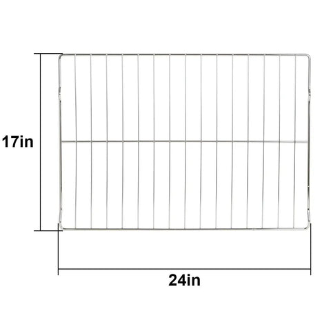 Premium Stainless Steel Oven Rack Replacement 24 By 17 Inch Two Pack For GE And Hotpoint Ranges Compatible With AP4538468 PS2577619