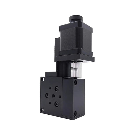 Spindle Motor Rock Solid 60WS High Precision Optical Stepper Motor With Warm Gear Stage Black Aluminum For Total Station