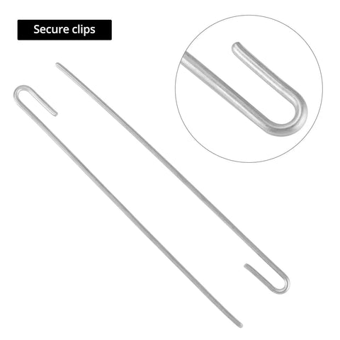 Badass Solar Panel Roof Protection Net, 6 X 100 Ft includes 70 stainless clips for secure installation.