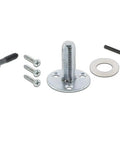 Installation hardware for Meadows Plate With White Porcelain Knob Single Dummy Door Hardware In Oil Rubbed Bronze