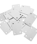 Stainless Steel Flat Furniture Brackets Set Of 30 Heavy Duty Corner Brace Plates With 19mm And 42mm Hole Spacing for DIY repairs