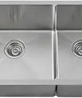 Undermount 31 Inch Double Bowl Kitchen Sink With 60 40 Split 16 Gauge Stainless Steel Noise Reduction Contemporary Satin Finish 304 Grade Built To Last For A Quieter Heavy Duty Kitchen Workhorse