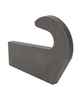 Heavy Duty Weld On Steel Mounting Brackets For Pin Type Over Bucket Attachments Four Pack Quick Fork Attachment System For Loader Pallet Forks On A Two Inch Bar Farm And Industrial Loader Accessory For Fast Lift, close-up of steel bracket on white background.