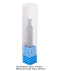 FourFlute Carbide Dovetail Router Bit 6Mm Shank 50Mm Length 45Degree Cut Smooth Operation Heavy Duty Woodworking Milling Cutter in protective casing.