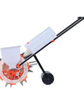 Heavy Duty Metal Precision Garden Seeder With Iron Mouth Duckbill Design And Double Mouth Fertilizer Applicator Walk Behind Planter