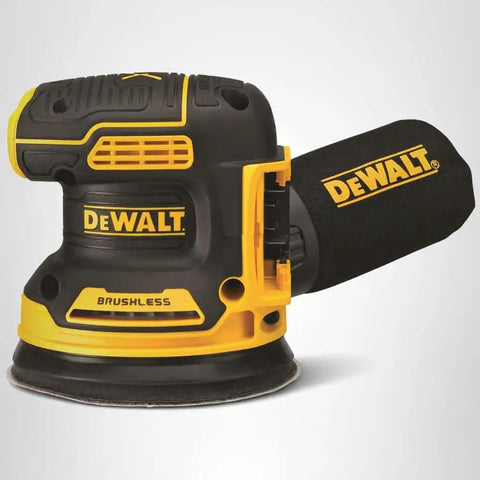 Side view of 20V Max Brushless Orbital Sander Tool Only With Variable Speed Control 8000 To 12000 OPM Low Profile for Close Work