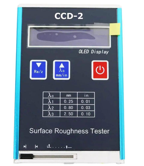 Portable Surface Roughness Tester With Backlit Digital Display For Ra Rz Rq Rt Measurements And A Handy Compact Profilometer Gauge For Precision Surfaces Surftest Style Easy To Use In Tight Spaces