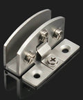 No Drill Glass Door Hinge Clip For Cabinets And Display Cases Zinc Alloy Hardware Self Clamping U Design