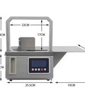 Automatic Omnidirectional Sausage Strapping Machine For Supermarket Vegetables And Food with dimensions for efficient use.