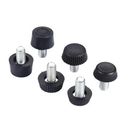 Height Adjustable Leveling Chair Leg Feet Set For Sofa Bed Table And Cabinets M6x10mm Threaded Screw In Floor Protectors
